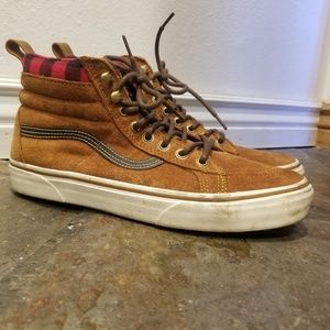 Vans Sk8 Hi MTE glazed ginger flannel M 8.5 W 10